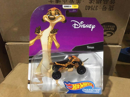 Em Estoque Hot Wheels Disney Série 6 1/64 Pluto Anna Olaf Pumbaa Wall Elsa Bela Baymax Brinquedo Carro Colecionável Veículo Diecast Presente