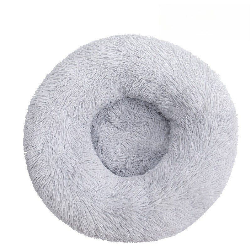 Camas redondas de pelúcia para cães e gatos, Tapetes de inverno para cães, Camas para animais de estimação, Suprimentos para animais de estimação