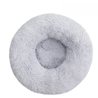 Camas redondas de pelúcia para cães e gatos, Tapetes de inverno para cães, Camas para animais de estimação, Suprimentos para animais de estimação