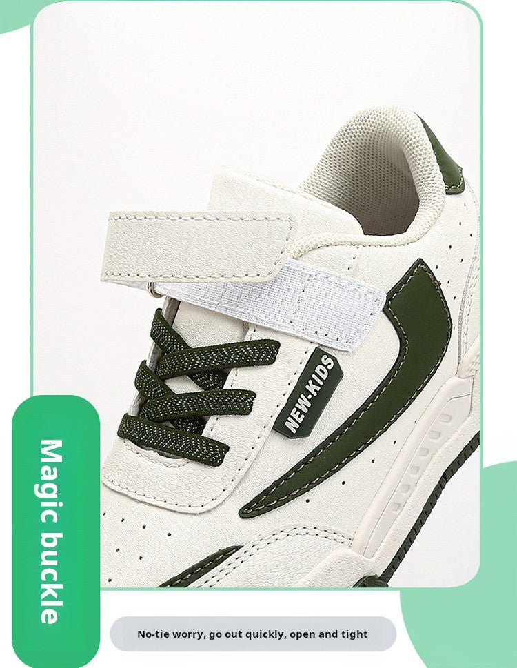 Spring and Autumn Running Sneakers for Kids Non-slip Shoes for Boys Sneakers Leather Kids Tennis Hugh Fashion Mesh Kids Shoes