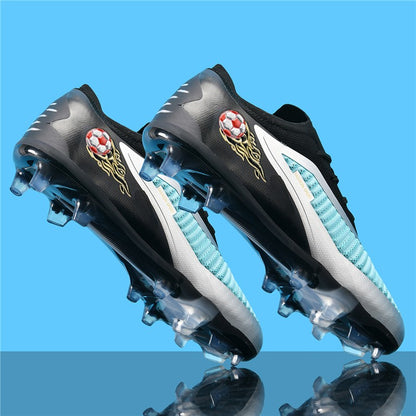 New Men Football Boots Outdoor Sport Boys Soccer Shoes Adult Non Slip Long Spikes Training Cleats Breathable Match Comfortable
