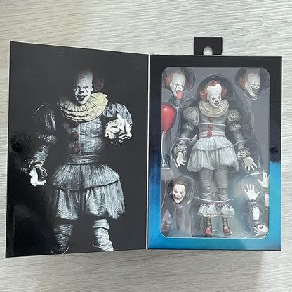 Boneco NECA Pennywise Coringa A Coisa de Stephen King Pennywise Coringa Palhaço Modelo Brinquedo de Terror de Halloween Presentes de Natal e Aniversário