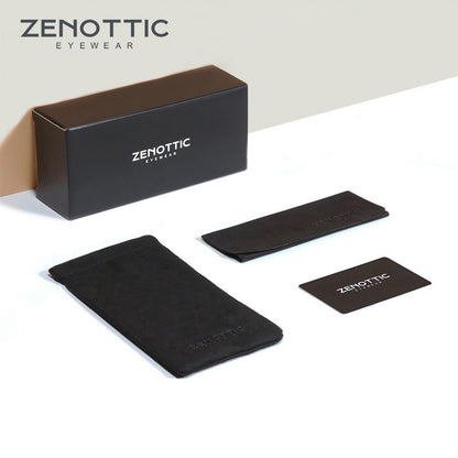 Óculos de Leitura ZENOTTIC Anti Luz Azul Armação Masculina Retrô Quadrada para Computador e Jogos Leitor Óculos Para Presbiopia Dioptrias