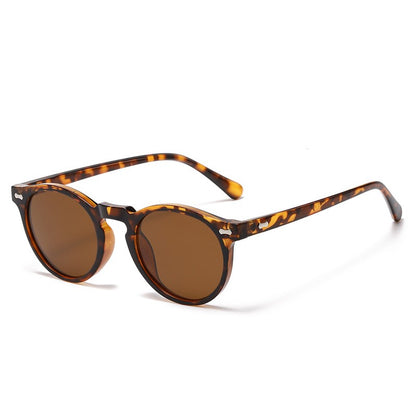 Óculos de Sol Redondos Retrô Masculinos Femininos Pequenos Moda Polarizados Óculos de Sol para Homens e Mulheres Óculos de Condução Estilo Vintage Literário