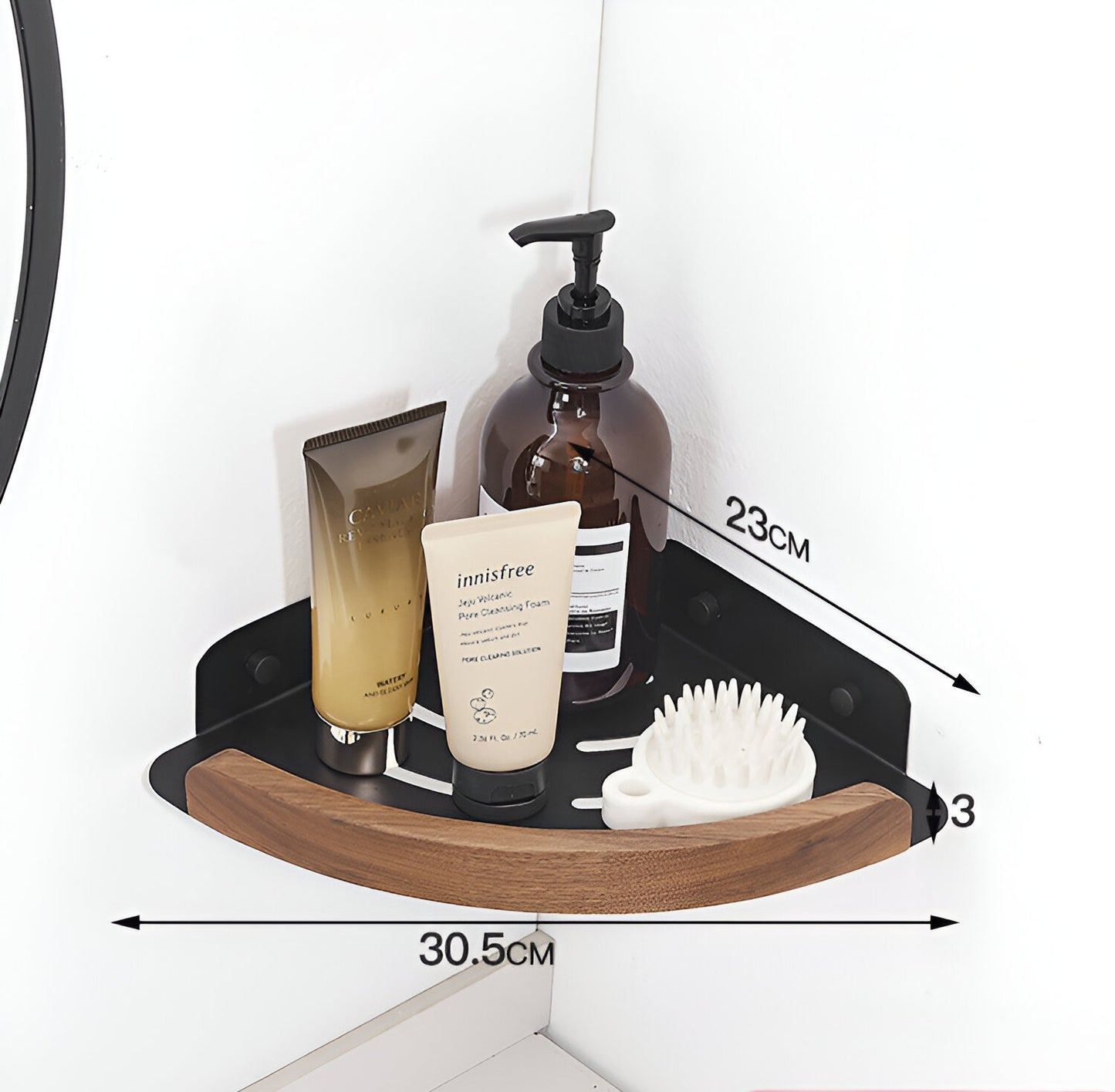 bathroom shelves wall mounted toilet and bathroom storage solid wood non perforated triangular frame wall corner rack