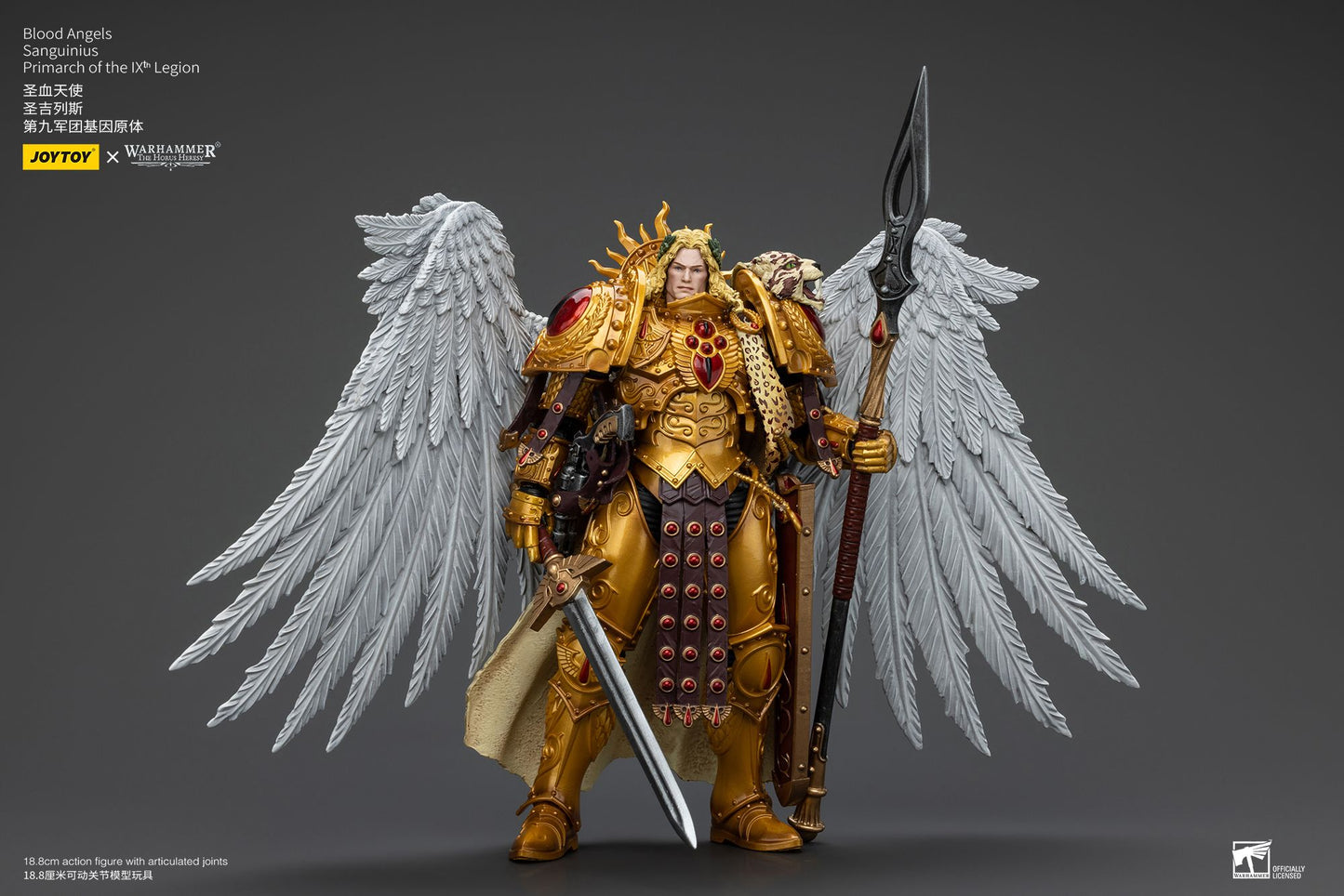 JOYTOY 1/18 Action Figure The Horus Heresy Blood Angels Sanguinius Primarch of the IXth Legion Re-issue Version