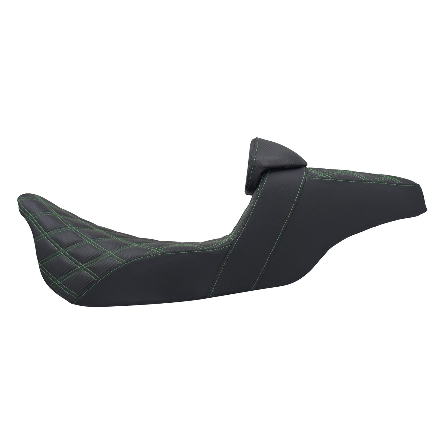 Assento 2 Lugares Moto Garupa Com Encosto Ajustável Almofada Para Harley Touring Electra Road Glide 09-23 Assento De Couro