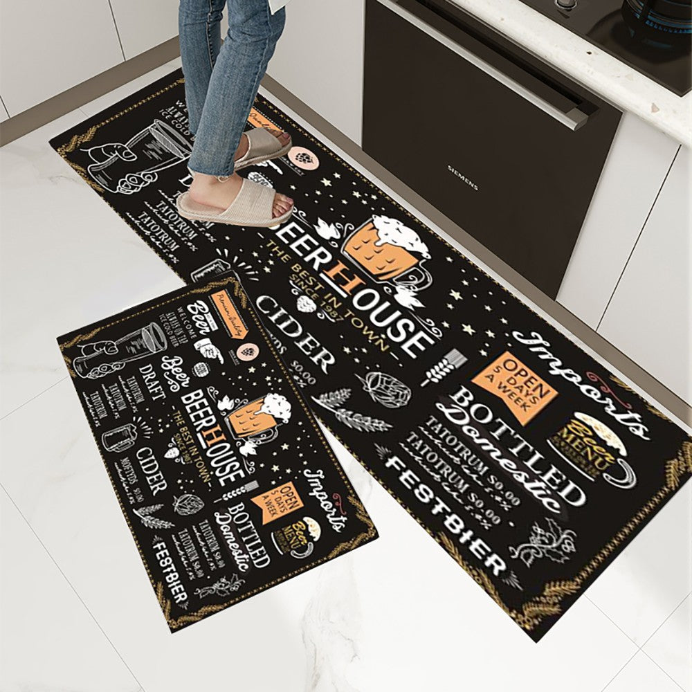 Kitchen Rug Durable Home Entrance Doormat High-end Kitchen Mats for Floor Waterproof House Hold Washable Non-slip Large Carpet