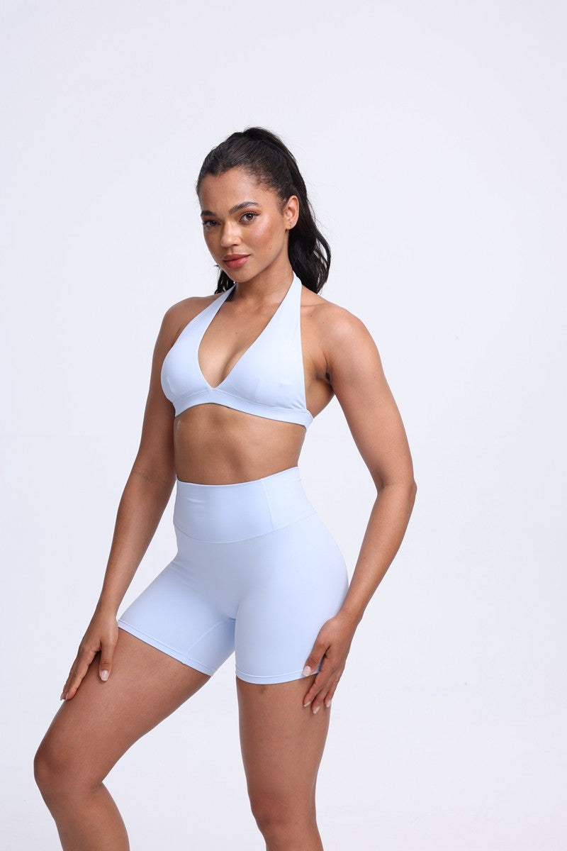 DIAS FIT JOY -Neck Hanging Neck Naked Feeling Yoga Bra for Running Fitness Cycling - Breathable Comfortable Sports Bra for Women