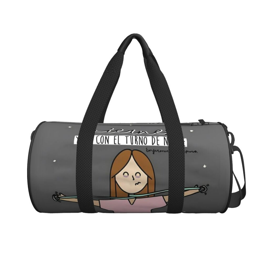 Couple Travel Bag Enfermera En Apuros Doctor Nurse Gym Bag Large Oxford Custom Handbag Colorful Casual Sports Bag