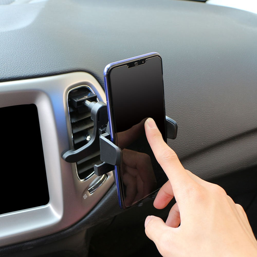 Car Air Vent Mobile Phone Holder Universal Hook Clip Support for iPhone Samsung Xiaomi Easy Clip-On Installation Auto Accessory