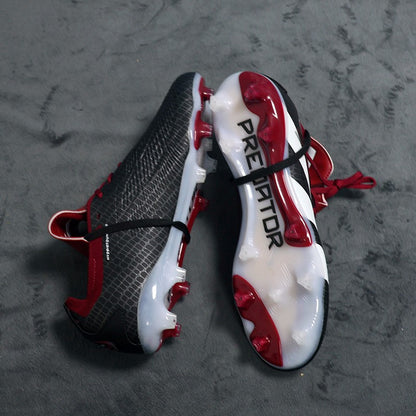 Q-2502 High Quality Mens Soccer Shoes Non-Slip Turf Soccer Cleats for Kids TF/FG Training Football Boots Chuteira Campo 35-45