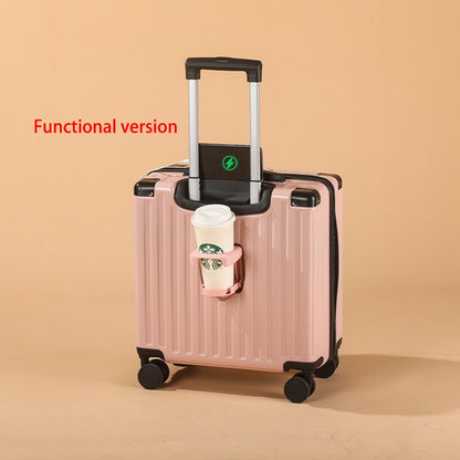 Mala de Bordo Pequena de 18 Polegadas ABS com Múltiplos Compartimentos e Divisória para Molhados e Secos para Viagens a Negócios e Viagens Curtas