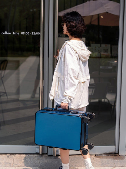 Nova Mala de Alta Qualidade 20" de Bordo para Viagem Trolley Bag Estrutura de Alumínio Atualizada com Trava Bagagem de Rodinhas Material ABS+PC