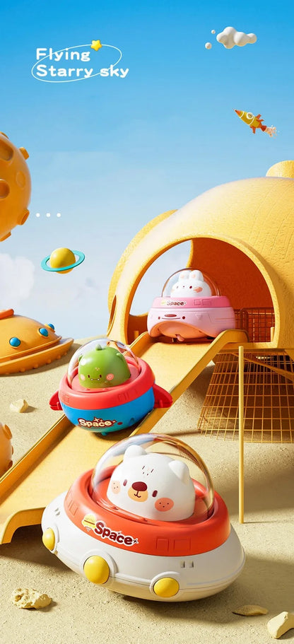 Kids press toy car baby pullback inertia star car baby puzzle boys girls kindergarten gifts