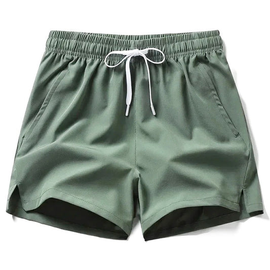Men's Summer Sports Running Shorts Swim Trunks Quick Dry Shorts Breathable Drawstring With Pockets For Surfing Beach
