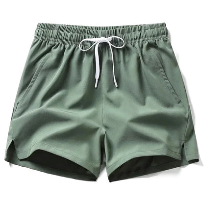 Men's Summer Sports Running Shorts Swim Trunks Quick Dry Shorts Breathable Drawstring With Pockets For Surfing Beach