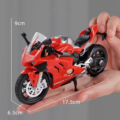 1:12 Scale Sportster S Modelos de Brinquedo de Moto Metal Fundido V4S Motocicletas em Miniatura com Absorção de Choque Pneus de Borracha para Presentes de Meninos