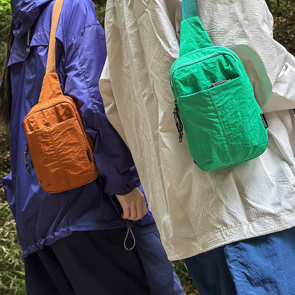 Chest Bag for Men and Women 2025 New Summer Small Backpack Crossbody Bag Casual Shopping Versatile Mobile Phone Bag