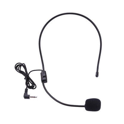 Microfone com Fio P2 (3.5mm) Headset Microfone de Cabeça Amplificador de Voz Leve Sobre a Cabeça para Ensino e Reuniões