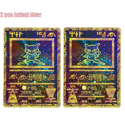 Pokemon Ancient Mew Collection Card Mew Classic Limited Anime Cards Zekrom Reshiram Victini Holographic Proxy Card Gift Toys
