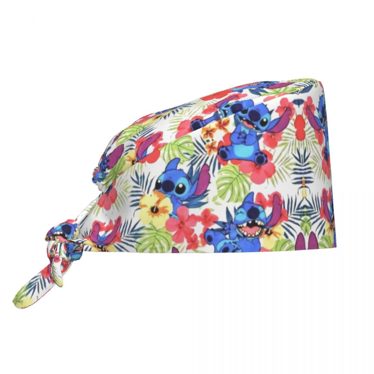 Custom Retro Cartoon Cleaning Working Cap Comfortable  Stitch Ohana Scrub Cap Surgicals Hat Nurse Scrubs Hat For Dentist