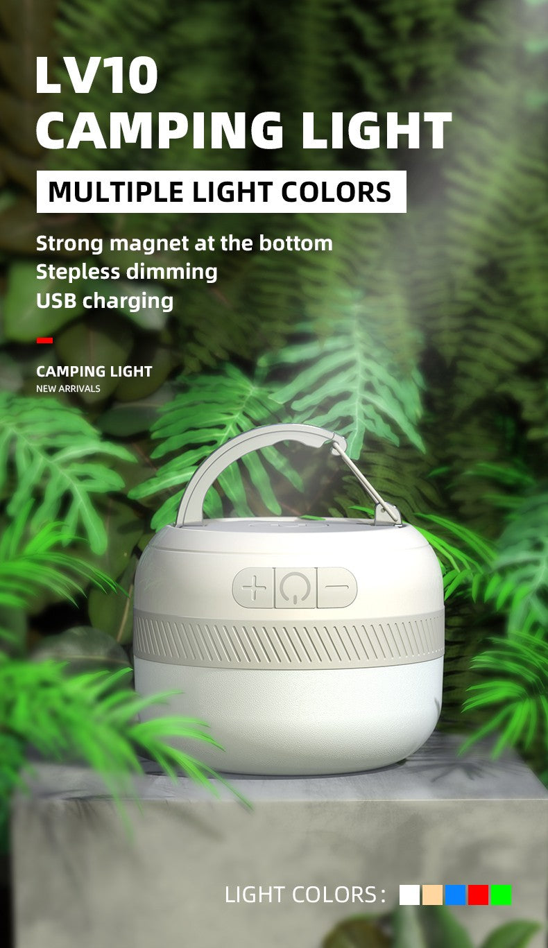 Lanterna de acampamento LED recarregável NATFIRE LV10, até 230 horas de iluminação para acampamento, luminária portátil de emergência com base magnética