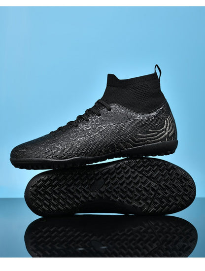 New Men Sport Soccer Shoes Training Boys Football Boots Outdoor Adult Long Spikes Non Slip Cleats Breathable Match Comfortable