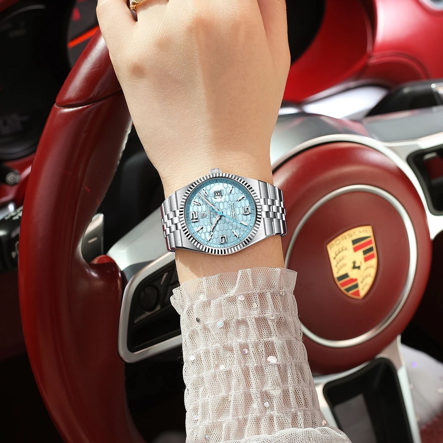 POEDAGAR Elegant Women's Watches High Quality Luxury Watch For Ladies Luminous Waterproof Date Women Quartz WristWatch Reloj+Box