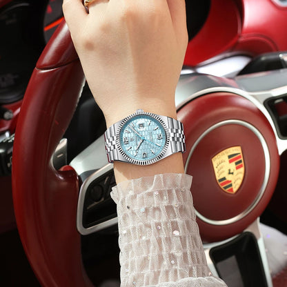 POEDAGAR Elegant Women's Watches High Quality Luxury Watch For Ladies Luminous Waterproof Date Women Quartz WristWatch Reloj+Box