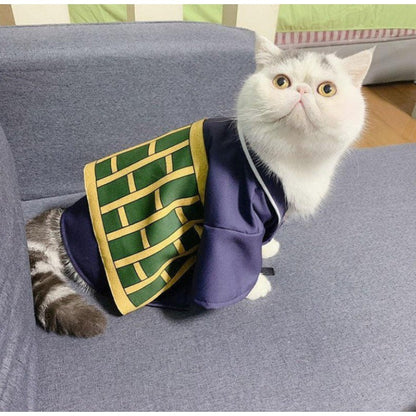 Geto Suguru Fantasia Cosplay para Animais de Estimação Casaco Desenho Animado Anime Gato Cachorro Roupa de Festa Adorável Roupa para Animais de Estimação Natal Halloween Adereços Fotográficos para Animais de Estimação