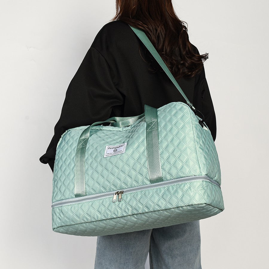 Fashionable Multifunctional Travel Luggage Bag with Independent Shoe Compartment,Suitable for Travel,Sports and Fitness,Camping