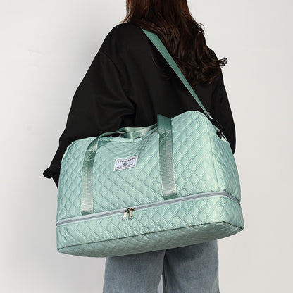 Fashionable Multifunctional Travel Luggage Bag with Independent Shoe Compartment,Suitable for Travel,Sports and Fitness,Camping