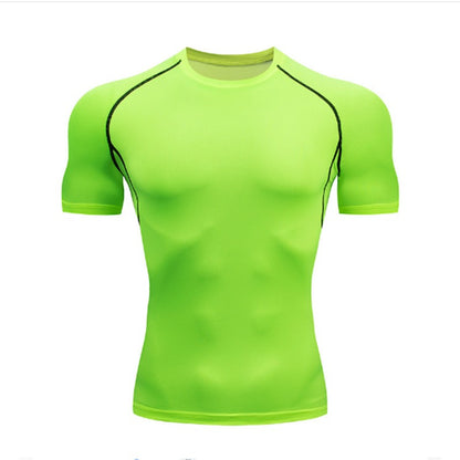 Men Compression Running T-shirt Fitness Tight Long Sleeve Sport Shirts Training Jogging Tops Gym Sportswear Dry Fit Rashgard