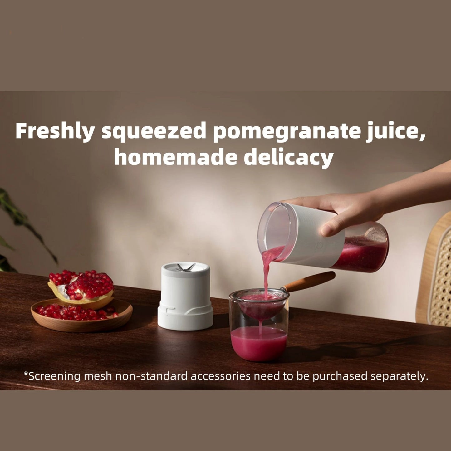 Espremedor Portátil XIAOMI MIJIA Mixer 2 Elétrico Mini Liquidificador Frutas Legumes Gelo Triturado Rápido Processador de Alimentos de Cozinha -CN