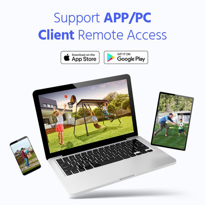 ANNKE 5MP Wireless Home Camera System 2PCS Cam Kit Security System Cameras PIR Human Detection 4CH Dual wifi Homebase