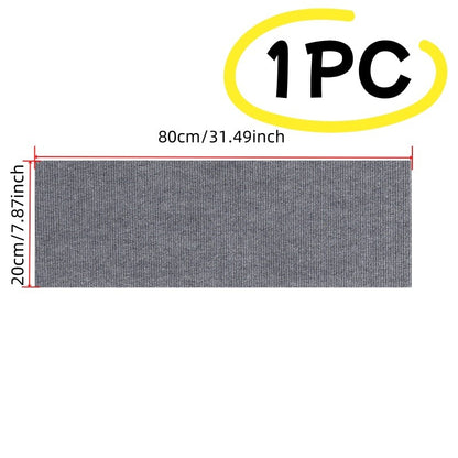 1pc 80cm/31.49inch Soft Suede Treads Anti-Slip Indoor Stair Runner Carpet Stair Rug Mat ,Electrostatic adsorption is healthier