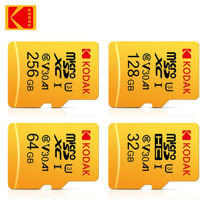 Original Cartão Micro SD Kodak 64GB Classe 10 Cartão de Memória de Alta Velocidade 32GB Atacado Cartão U3 Smartphone Tablet Câmera GoPro