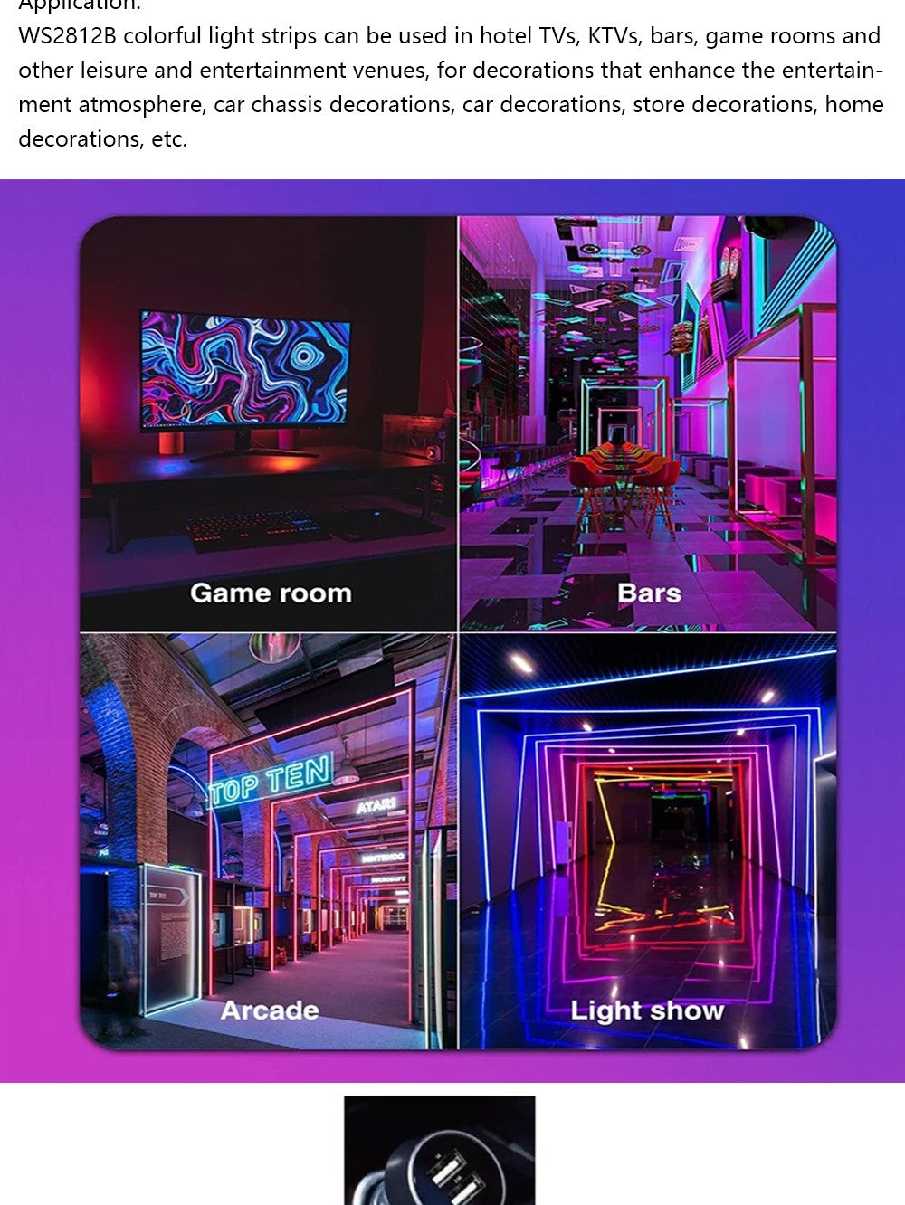 WS2812B LED Strip 5V 12V USB Bluetooth Music Controller Kit  Individually Addressable  RGB LED Strip 30/60/74/96/144Leds/m DC5V