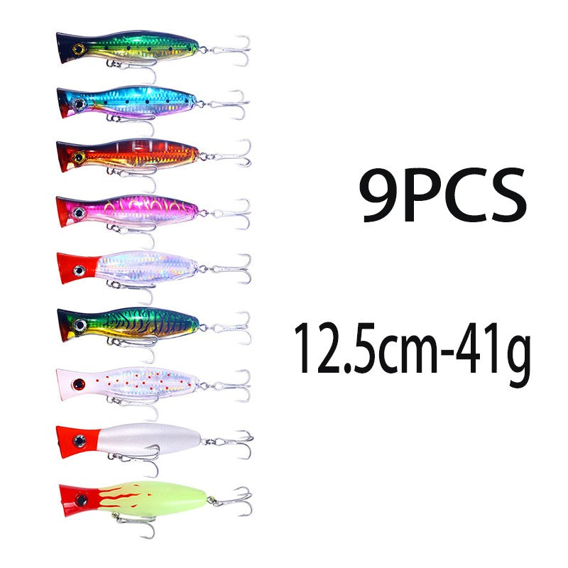 Iscas de Pesca Popper Topwater 11cm 23g 13cm 43g Pesca Boia Artificial Pesca de Baixo, Lúcio, Carpa, Wobbler, Artigos de Pesca