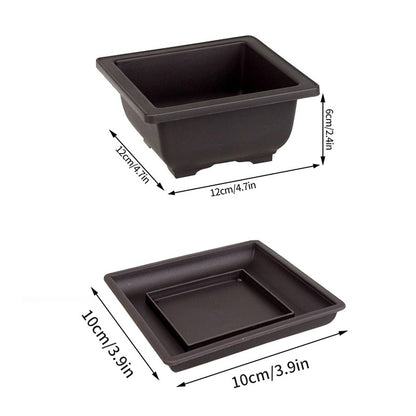 Vasos de Flores Retangulares de Argila Roxa Imitando Vasos para Plantas de Jardim ao Ar Livre Paisagismo Bonsai macetas para plantas