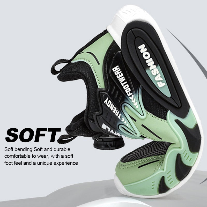 Leather Boys Kids Sneakers For Girls School Casua Outdoor Breathable Running Breathable Soft  Non-slip Children Shoes boacoisa