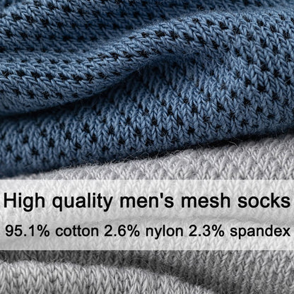 6Pairs Men Socks Combed Cotton Mesh Breathable Odor proof and antibacterial Spring Summer for Male sock New High Quality Man
