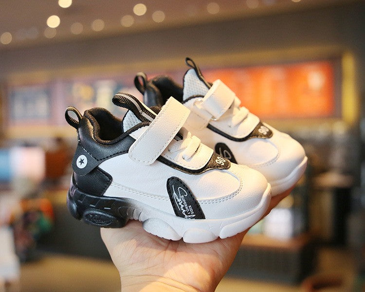 Size 20-31 Children Wear-resistant Casual Sports Shoes Baby Anti-slip Toddler Shoes Girls Boys Kids Soft Bottom Running Sneakers