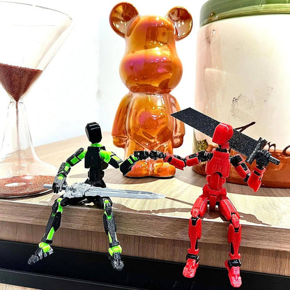 Titan 13 Boneco de Ação Multiarticulado Articulações Móveis Modelos de Personagens para Montar Impressão 3D Descompressão Boneco DIY