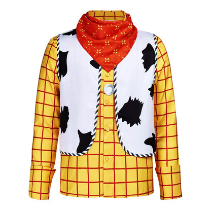 cos costume Story Halloween cosplay Shirt Vest Bandana Cowboy Sheriff role-playing costume