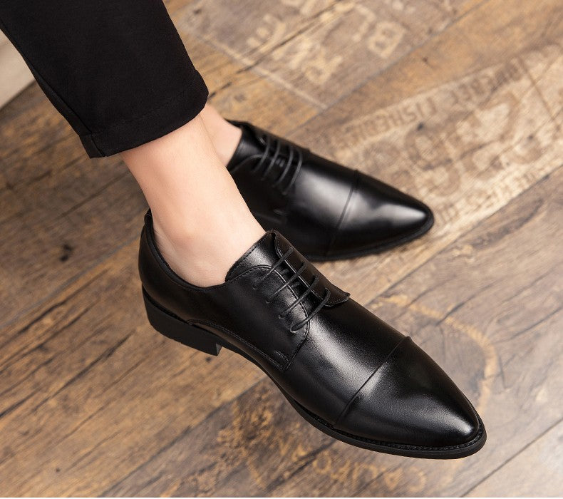 Men's Dress Shoes Classic Casual Business Leather Shoes Men Retro Office Wedding Leather Formal Social Brogues Shoes For Men