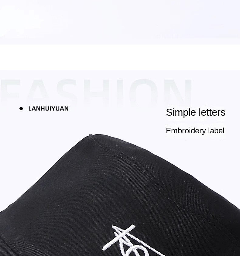 Big Head Letter Bucket Hat for Men Women XL Large Hip Hop Cap Fisherman Hat Summer Sun Hat Plus Size Panama