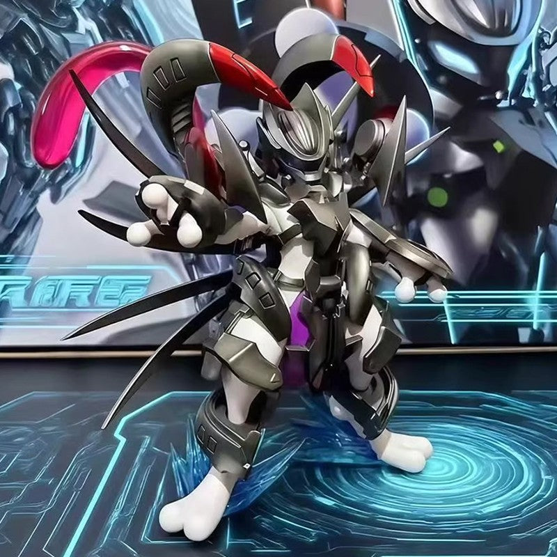 Em estoque: Pokémon Armored Mewtwo Figure Bkm Anime Manga Merchandise Static Statue Model Brinquedo Moderno Chassi Ornamento Colecionáveis Presentes