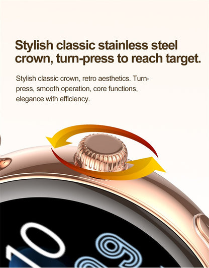 Women Smartwatch 1.32inch AMOLED Screen Call ECG Sport Watch Blood Pressure Micro physical examination AI dial Women Smart Watch